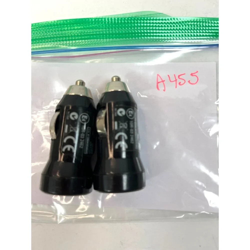Kensington PowerBolt 1.0 Dual USB Car Charger Adapter Black A455 Set Of 2